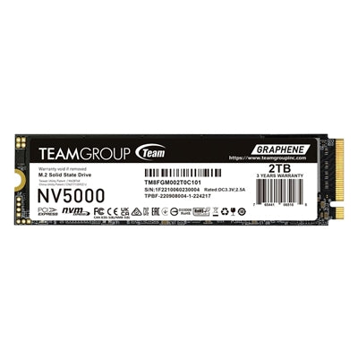 Team NV5000 2TB PCIe Gen4 NVMe M.2 SSD - 4500MB/s Graphene Team NV5000 2TB PCIe Gen4 NVMe M.2 SSD - 4500MB/s Graphene